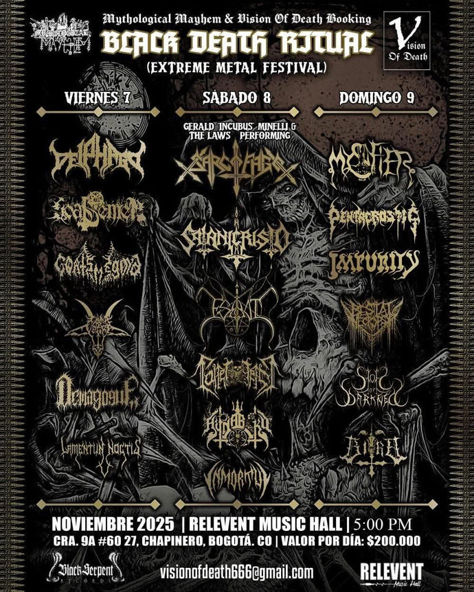 BLACK DEATH RITUAL (Tickets 7-8-9 Noviembre 2025)