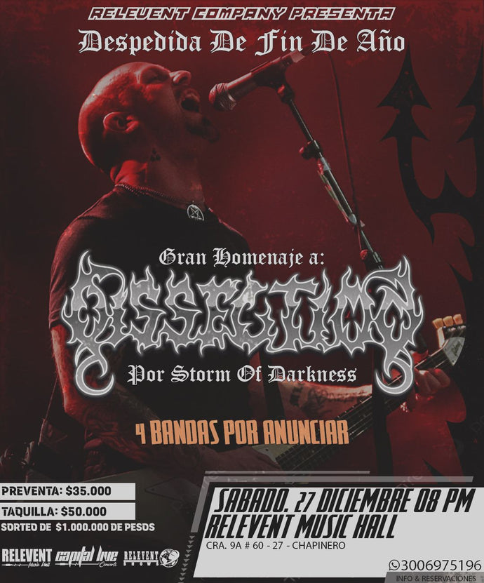 Homenaje a DISSECTION - Despedida de fin de año (Ticket 27.12.2025)